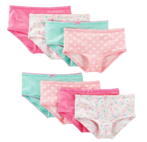 Simple Joys by Carter’s Girls’ Underwear, Pack of 8