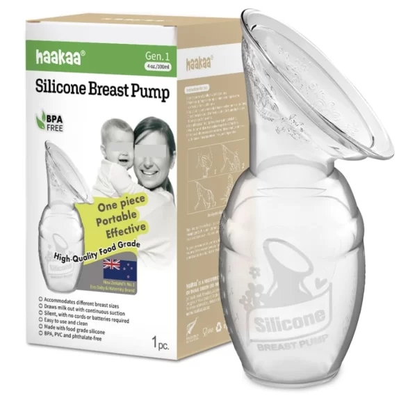 Haakaa Manual Breast Pump for Breastfeeding 4oz/100ml