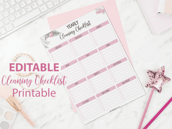 Editable Cleaning Checklist Printable