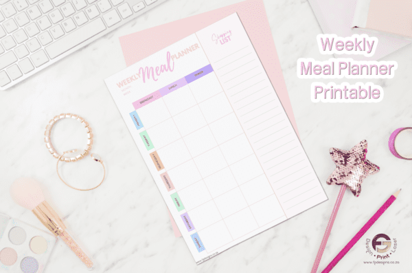 Weekly Meal Planner Printable