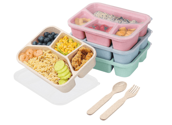 4 Compartment Meal Prep Containers