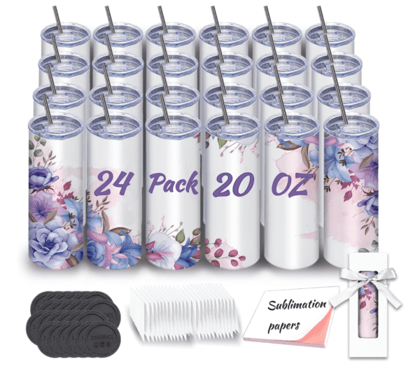 Sublimation Tumblers bulk 20 oz Skinny