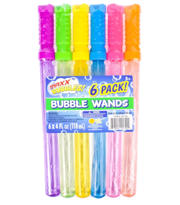 Sunny Days Entertainment Maxx Bubbles 4oz Bubble Wands – 6 Pack