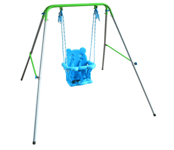 Heavy-Duty Baby Indoor/Outdoor Swing Set with Safety Harness