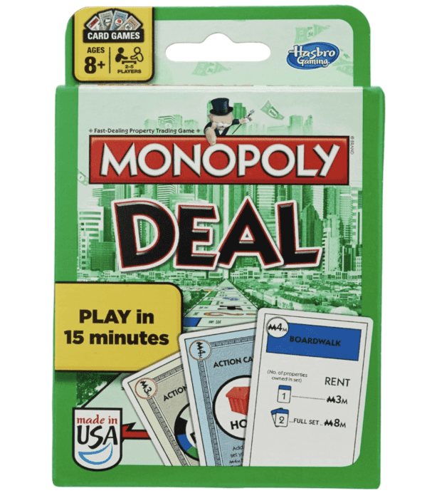 Monopoly Hasbro Gaming Deal Card Game, Quick-Playing Card Game for Families, 2-5 Players, Kids Easter Gifts or Basket Stuffers, Ages 8+ (Amazon Exclusive)