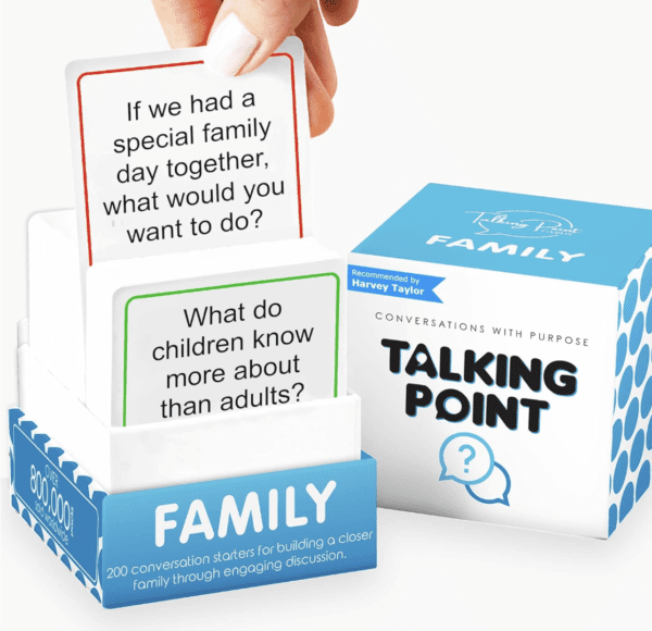 200 Family Conversation Cards | Build Parent-child Relationship with Family Card Games | Get to Know Your Family with Meaningful Talk | Engage in Conversation | Must Have for Dinner Table & Road Trips