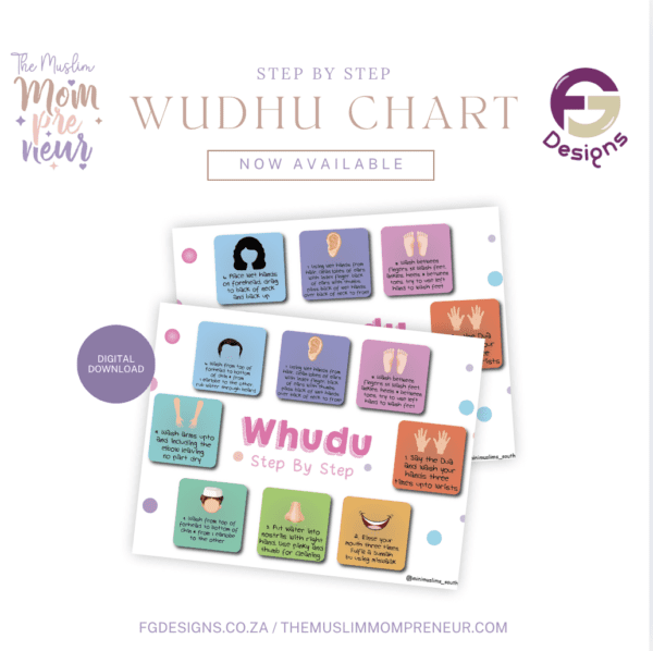 Wudhu Chart Step By Step Printable