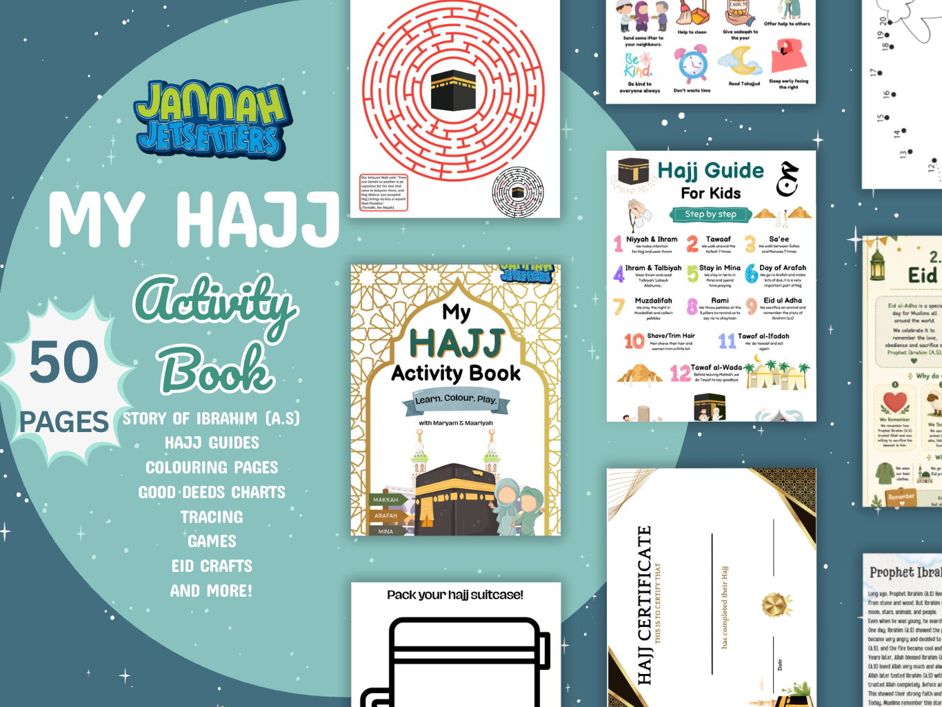 Hajj Activity Book for Kids | Islamic Eid ul-Adha Learning Pack (PDF Download) - Image 4